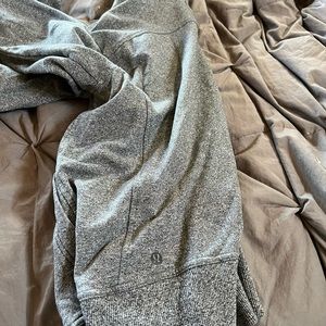 Grey Lululemon zip up hooded sweatshirt
